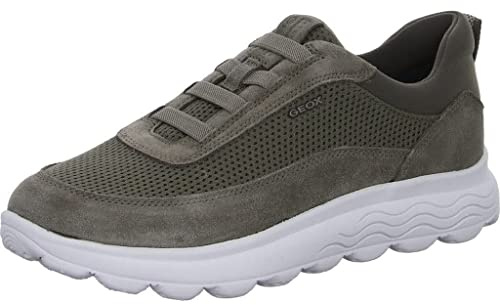 Geox Spherica U, Sneakers Uomo, Grigio Tortora, 41 EU Stretta