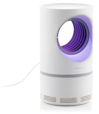 InnovaGoods® Lampe Anti-moustiques par Aspiration KL-Virvel, élimine efficacement Les moustiques, Design Compact et léger, idéal pour la Maison et Le Jardin.