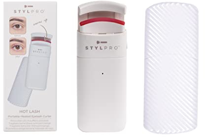 STYLPRO Hot Lash Heated Eye Lash Curler | Protective Carry Case | Long Lasting and Defined Lashes | Portable | Gentle on Lashes