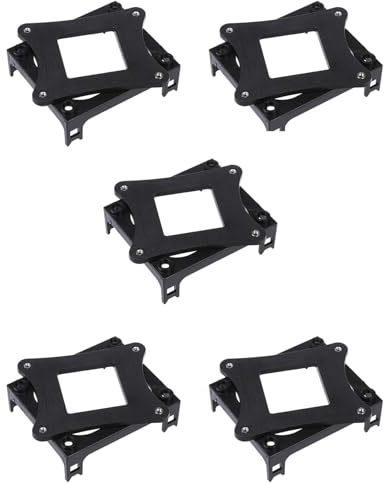Marclix 5X Base Soporte de Montaje de Ventilador de CPU de Plastico Negro para Enchufe 478