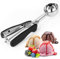Cuchara Helado,Sacabolas Helado,5cm,Material de acero inoxidable de alta calidad 304, perfecto para helado, bolitas de melón, albóndigas, pasteles, galletas, masa para galletas y arroz