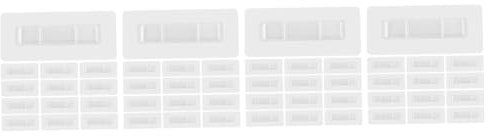 Warmhm 4 Sätze Nagelfreier Aufsteckflicken Schwere Wandhaken Klare Aufhängehaken Klebehaken Zum Aufhängen Schalhaken-aufhänger Taschenaufhänger Für Die Wand Transparent Pvc 20 Stück * 4