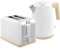 HOMCOM Kettle and Toaster Set, 1.7L 3000W Fast Boil Kettle & 2 Slice Toaster Kitchen Set with 7 Level Browning Controls, Defrost, Reheat, Auto Off, Boil-Dry Protection, White
