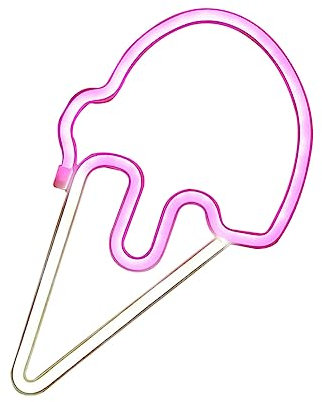 DOITOOL Led Neonlampe Eisform Neonschild Home Dekoration Schlafzimmer Wohnzimmer Party Neonlicht Szene Beleuchtung