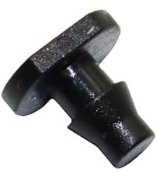 SHIOFRCN 50 Uds 4/7mm Manguera de riego Enchufe de Extremo Enchufe de Manguera for Sistema de riego de jardín Accesorios de Enchufe de Herramienta de jardinería