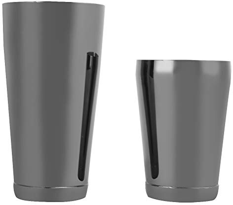 Haofy Boston Shaker Cocktail Shaker Set Wear Resistant and Leck (Svart)