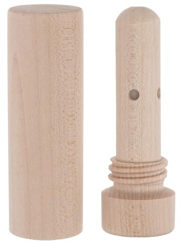 HOOTNEE Portable Wooden Scent Inhalation Stick, Fragrance Tube for Essential Oils, Compact Refillable Aromatherapy Sniffing Stick