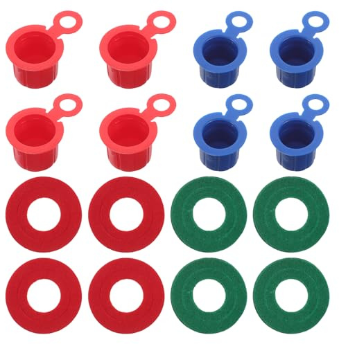 Healifty Rondelles Feutrine de Protection pour Bornes de Batterie Voiture, Kit 4 Paires Rouge et Bleu Capuchons Isolants Anticorrosion, Accessoires Auto Humidité et Poussière, Entretien