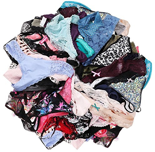 UWOCEKA Sexy Thongs for Women,Variety of T-Backs 10 Pack Sexy Underwear G-Strings Lacy Undies Panties Tanga(10PCS,L)