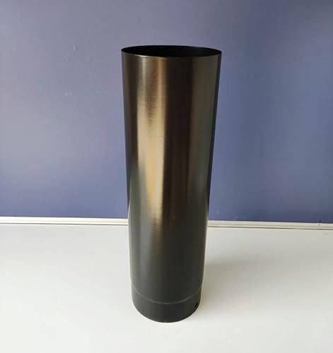 Flue Pipe 500mm x 5 inch Saver Range Black Stove Pipe for Wood Log Burning Stove by StoveMaestro