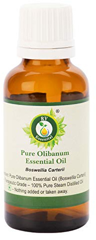 Olio essenziale olibanum | Boswellia Carterii | Per relax | Per terapia pelle | 100% naturale puro | Distillato a vapore | Grade terapeutico | Olibanum Essential Oil | 30ml | 1.01oz By R V Essential
