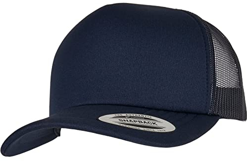Flexfit Unisex 6320-yp Classics® Curved Visor Foam Trucker Cap Baseballkappe, Navy, Einheitsgröße EU