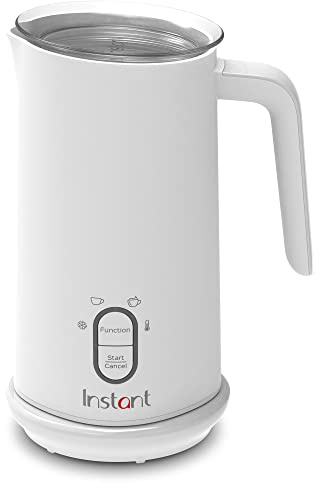 Instant Pot Instant Milk Frother, 4-in-1 Electric Milk Steamer, 10oz/295ml Automatic Hot and Cold Foam Maker and Milk Warmer for Latte, Cappuccinos, Macchiato, From the Makers of Instant 500W, White