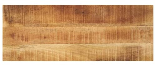 vidaXL Tischplatte, Holzplatte für Esstisch Couchtisch, Massivholzplatte Rustikales Design, Ersatztischplatte, 90x20x2,5cm Rechteckig Raues Massivholz Mango
