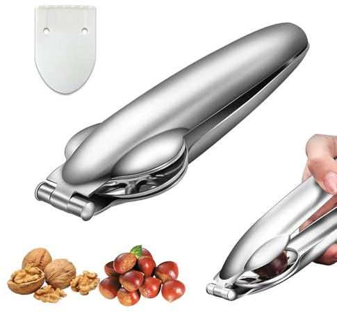 langyoujia Alicates de castañas, Abridor de latas de castañas de Acero Inoxidable, Cortador de castañas, Cortador de castañas de Acero Inoxidable, Herramientas de Cocina Cascanueces
