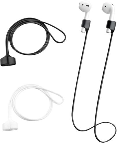 XURJUMI 4 Pièces Cordon Pour Airpods, Fil Pour Airpods, Bandes De Maintien Compatible Avec Airpods 1, 2, 3, Pro, 70Cm Casque Sangle, Airpods Accessoires Pour Le Sport Et Quotidien