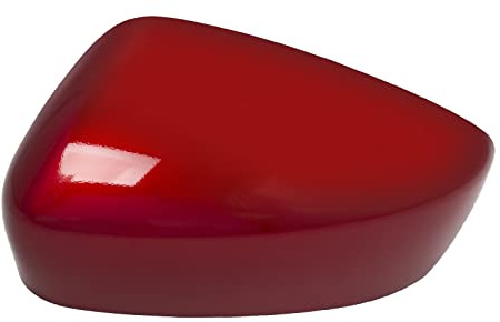 Wing Mirror Cover Cap,Car Wing Mirror Cover Caps 1pcs Door Rearview Mirror Cover Cap Housing Fit Use For Mazda 3 Axela 2014-2016 Car Accessories(Red Left)
