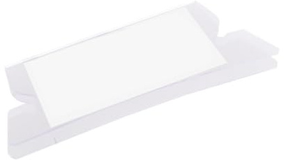 Didiseaon 25 piezas Etiquetas de Carpeta Colgante de Plástico Transparente Reutilizables para Identificación Rápida Oficina Estudiantes y Profesores