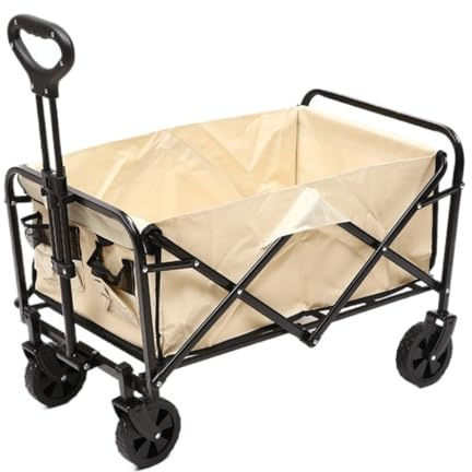 Ensemble chariot de camping portable, chariot de pique-nique et petite remorque pour une utilisation en extérieur, léger et facile à installer, idéal pour les sorties en famille et les sorties en
