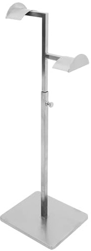 HOMSFOU Supporto da Appendere per Borsa Regolabile in Acciaio Inox, Espositore per Borse Tote Ganci Doppi, Organizzatore Salvaspazio per Casa e Negozio, Porta Borse Tracolla e Cravatte