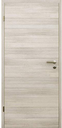 HORI® Zimmertür Komplettset mit Zarge und Türdrücker I Innentür CPL Lärche Hell I Höhe 198,5 cm I Anschlag, Breite und Wandstärke wählbar I DIN links I 1985 x 860 x 180 mm
