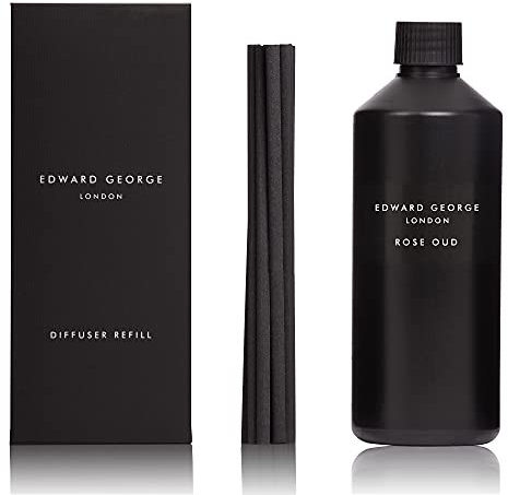 Edward George Reed Diffusers For Home Rose Oud Fragrance Reed Diffuser Refill Oil, 500ml