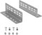 1 Paar SOTECH Schwerlastauszüge-Winkelset KW-200-H76-L184 Stahl verzinkt 184 x 60 x 42 mm, Montagewinkel für 200 Kg Schwerlastauszüge KV2-200-H76-LC