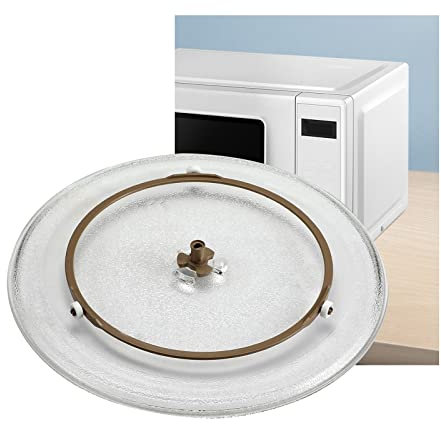 Girevole Piatto Microonde Con Anello Di Supporto Facile Da Mantenere Piatto Universale Per Microonde, Per Forni A Microonde-Resistente Alle Alte Temperature Piatto In Vetro ( Size : 27cm/10.6inch )