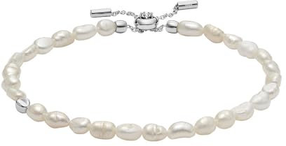Skagen Damen Agnethe Pearl Silber Edelstahlarmband, SKJ1833040
