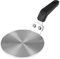 Induction Hob Converter Plate, Grourarty Induction Adapter Plate for Moka Pot, Hot Heat Diffuser Plate for Coffee, for Espresso Maker 20cm