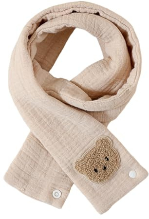 Sciarpa traspirante per neonati e bambini fino a 3 anni e inverno unisex, kaki chiaro, Taglia unica