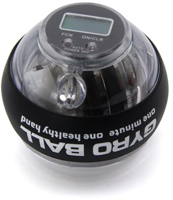 Syncosphere Torque Ball Hand Exerciser - Auto-Start Wrist Power Gyro Ball with LED Lights, Forearm & Grip Strength Trainer