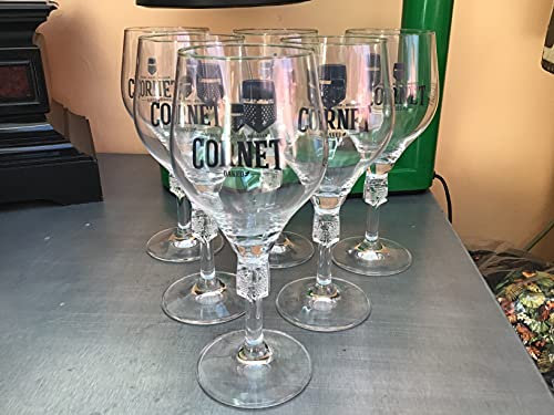 Cornet Lot de 6 Verre a Biere 25cl 33cl Half pontneuf Superbe