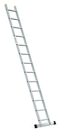 Echelle Simple StablePro 13 marches en Aluminium, légère et Durable, Hauteur de Travail maximale 4,49m, Garantie 5 Ans, Charge maximale 150kg, Hostrom