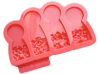 MelbMolds Einkaufswagen-Chip-Epoxy-Harz-Silikonform - Druzy - Erstellen Sie Schlüsselanhänger, Einkaufswagen-Entsperrungsschlüssel und Einkaufswagenlöser - Trolley Token Shopping Cart Chip Mold