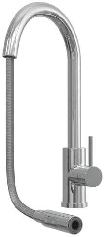 Liquida CT452CH Single Lever Pull Out Chrome Kitchen Mixer Tap