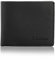 Andibro Full Grain Textured Leather Wallet, Slim Bifold Wallets for Men, Mens Small Wallet Thin Coin Purse with ID Window(Black)