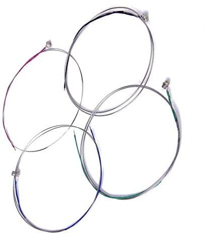 TOYANDONA 3/4 4/4 Violinsaiten Stahlsaiten Satz Gdae Mit Kugelende Nickel Umwickelt Klarer Klang Für Anfänger