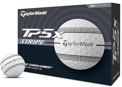 TaylorMade Golf 2024 TP5X Stripe ONE Dozen Golf Balls