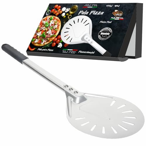 Gira Pelle à pizza en aluminium Ø 20 cm – Légère, résistante aux rayures, idéale pour les cuisinières domestiques – Idéal pour faire tourner et cuire des pizzas, du pain, de la focaccia – Usage