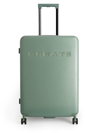 CREATE / Luggage Studio/Maleta rígida de policarbonato Verde Sage / 47x27x66cm / Candado TSA, 4 Ruedas Dobles, Organizador Interior, Mango telescópico, Materiales Resistentes y duraderos