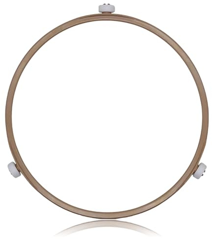 Microwave Turntable Ring Replacement 8.7-Inch Microwave Oven Spinner Replacement Parts with 3 Smooth Rollers Universal Fit for Most Microwaves