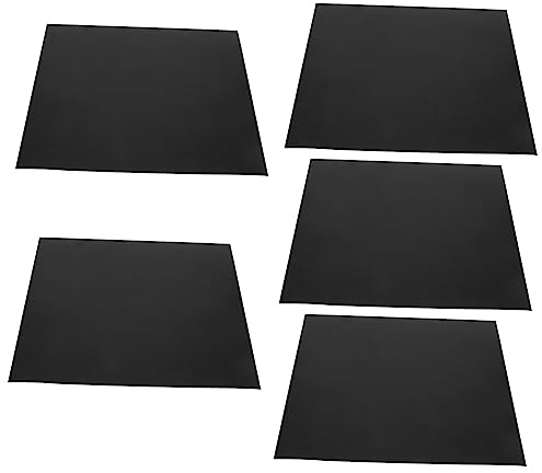 DINHEAROM 5 piezas Estera de Barbacoa Reutilizable Juego de y de Limpiar Alfombrillas Antiadherentes para