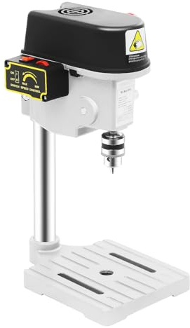 Standbohrmaschine 340W,Tischbohrmaschine mit 3 Geschwindigkeitsstufen und 25mm Bohrtiefe,Präzisions-Bohrmaschine,für Heimwerker und Modellbau,Kompakte Bauweise