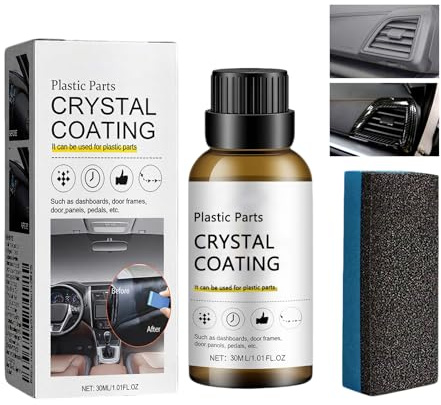 HASAIKA Förnyelse av bilplast, bilinstrumentrengörare, lämplig för alla typer av fordonsinteriörer och plastytor (30 ml)
