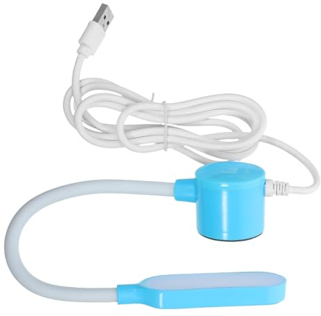 HORIALENCE Usb-driven Magnetisk Led-sömlampa med Flexibel Svanhals Dimbar Arbetsbelysning för Sybänkar Jämn Ögonvänlig Belysning och i Blått