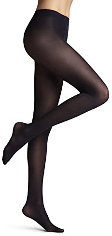 FALKE Matt Deluxe 30 DEN W Ti transparents fantaisie 1 paire, Collants Femme, Bleu Marine 6179, S