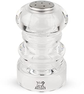 Peugeot - Nancy - Salt Shaker - Transparent Salt Cellar - Acrylic, Clear, 9 cm
