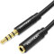 VENTION Cable Audio Alargador Jack 3.5mm Macho a Hembra Extensión 1,5m, Nylon Trenzado, Conector Chapado en oro de 24 Quilates, para Auriculares, Televisión, Portátil, PS4, Xbox