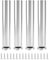 QWORK 4stk Verstellbar Möbelfüße - 30 cm - 10 mm Verstellbar - Edelstahl - Belastbarkeit 200 kg - für Sofa, Couch, Bett, Tisch, Schrank